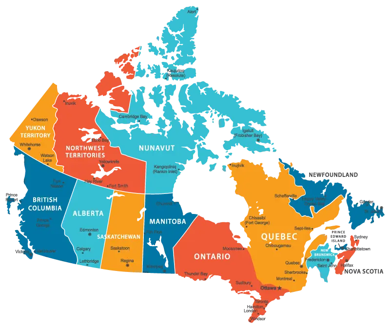 bản đồ Canada